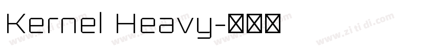 Kernel Heavy字体转换